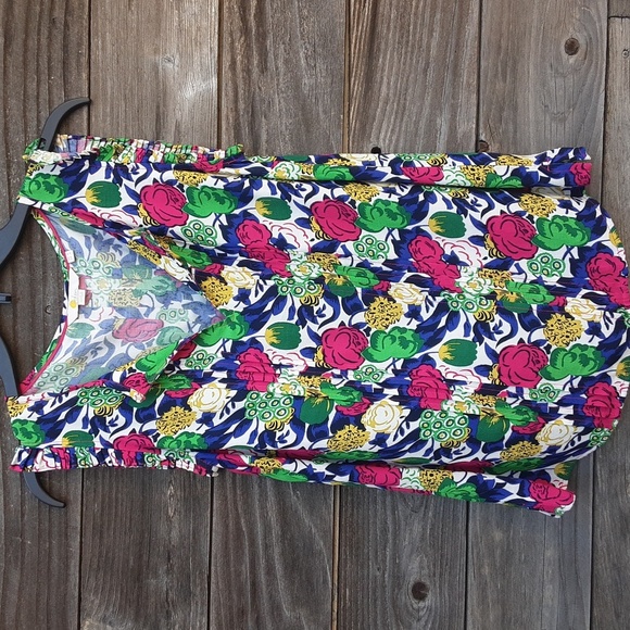 Boden sleeveless blouse with flower pattern size 2 - Picture 1 of 12